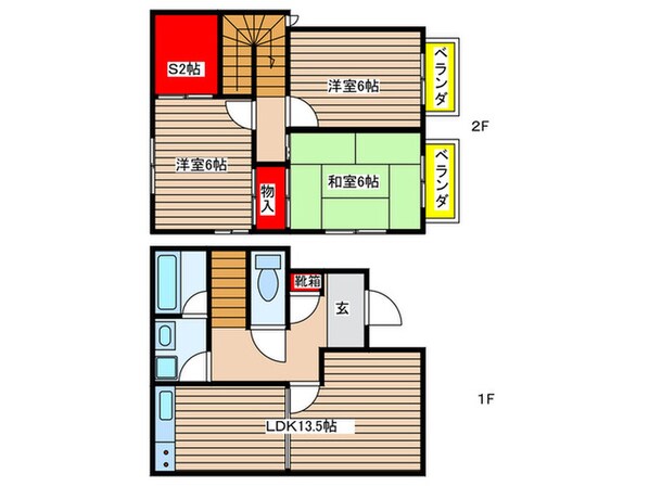 アメニティワカバの物件間取画像